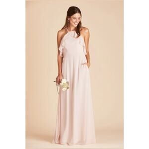 1466  NWT  Birdy  Grey  Jules  Chiffon  Bridesmaids  Dress  Pale Blush Medium